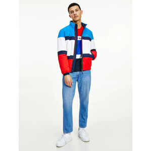 Tommy Jeans pánská přechodová bunda Colorblock - XL (YBR)